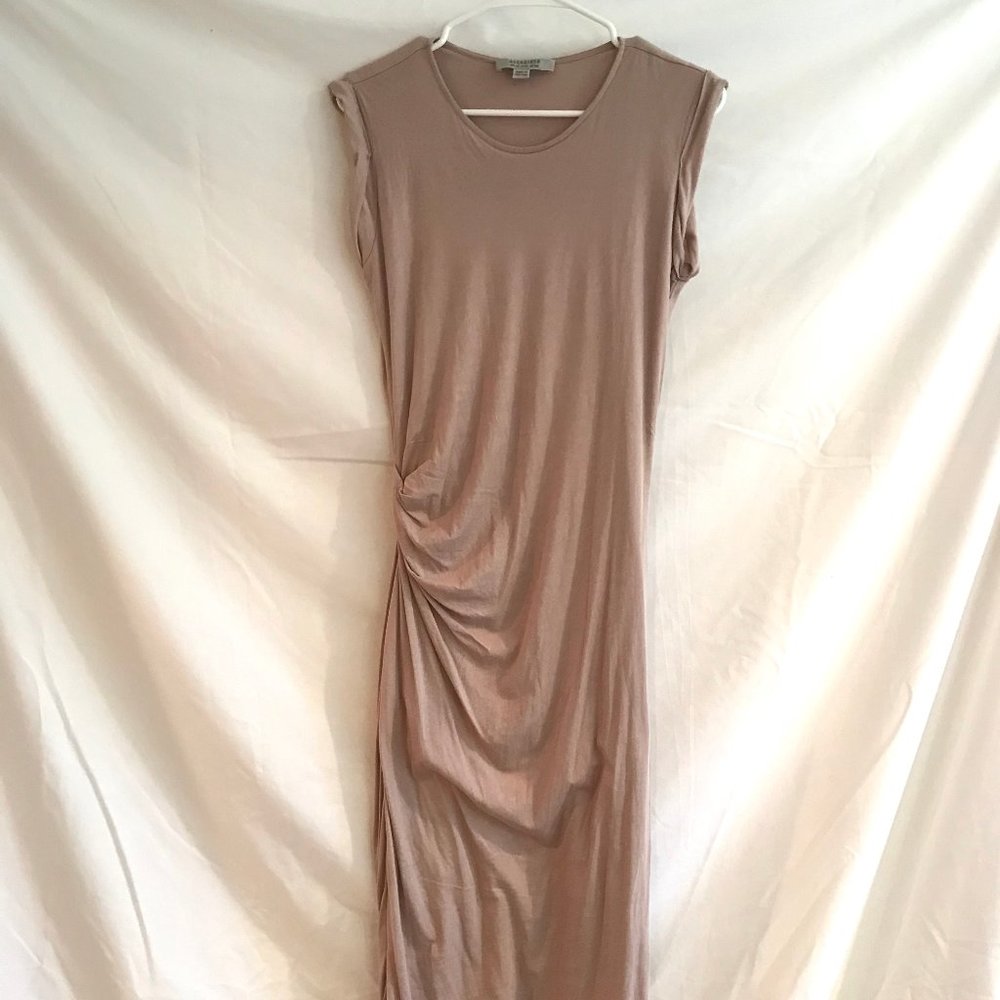 Mauve Midi Length All Saints Shrug Bodycon Dress